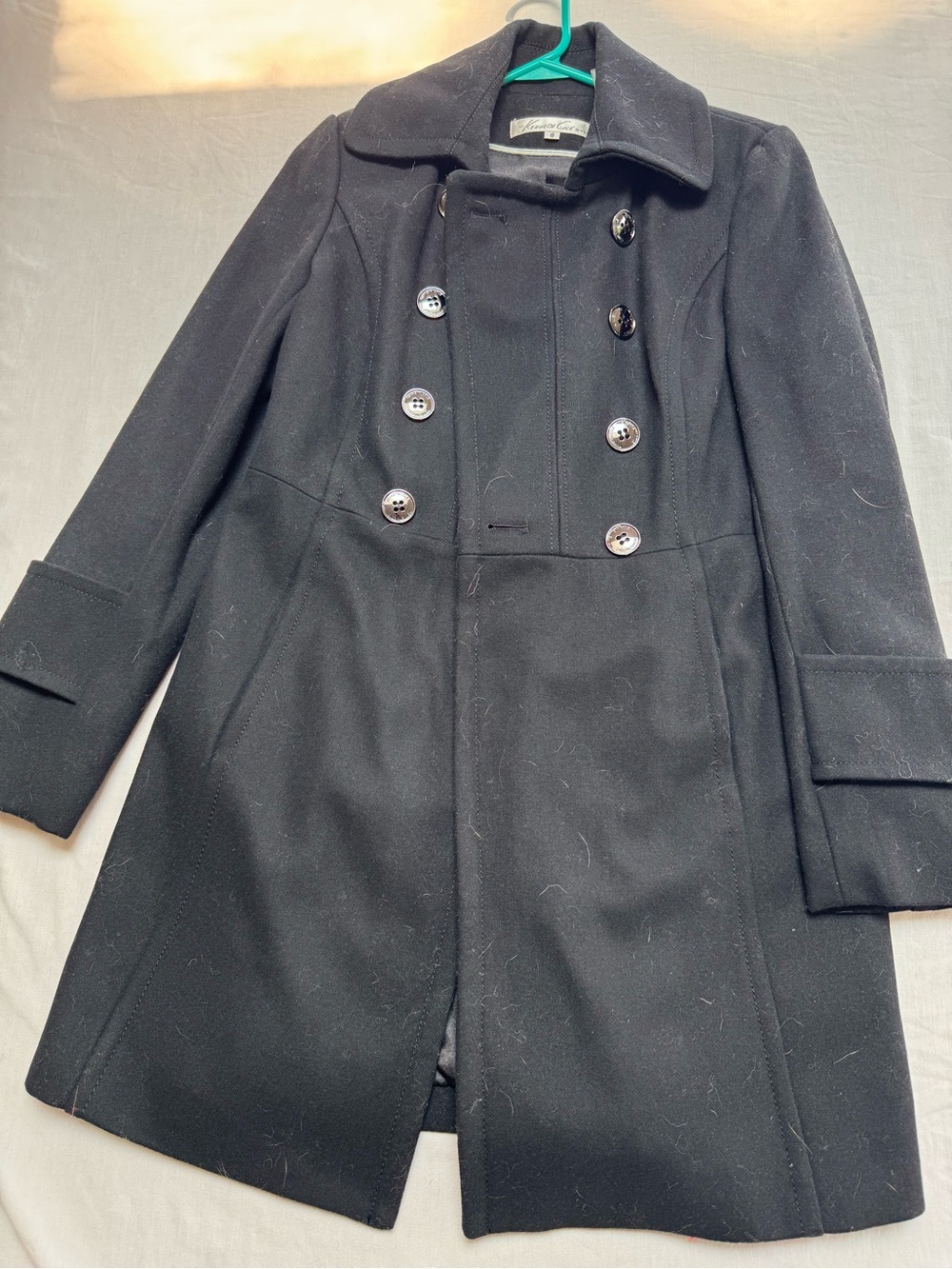 Kenneth Cole New York Black Wool Coat